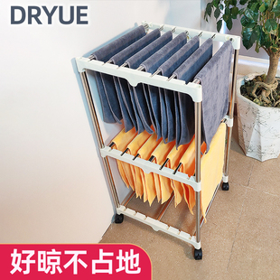 毛巾架美容院发廊晒毛巾抹布架子落地理发店美发店专用晾衣架立式