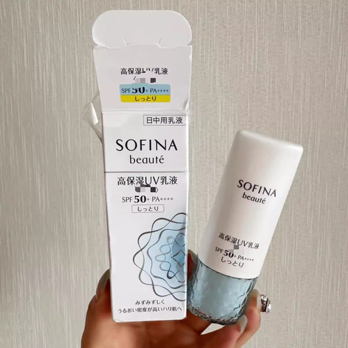 日本委托代买SOFINA苏菲娜蓝小花亮白日间倍护防晒乳滋润型清爽型