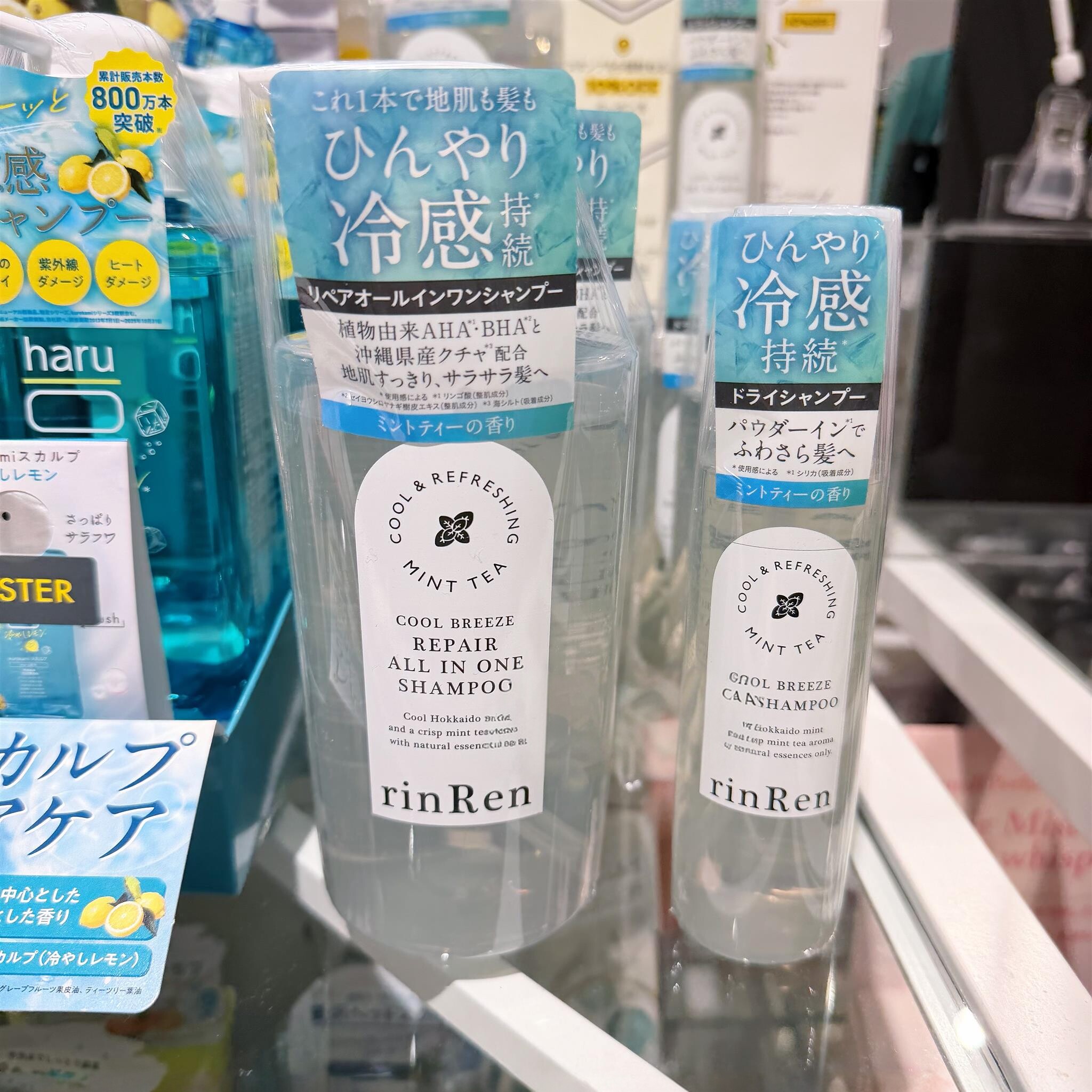 日本委托代买rinren 凛恋清风薄荷茶多效合一清凉洗发水/免洗喷雾