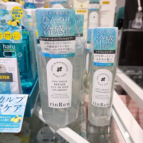 日本委托代买rinren 凛恋清风薄荷茶多效合一清凉洗发水/免洗喷雾