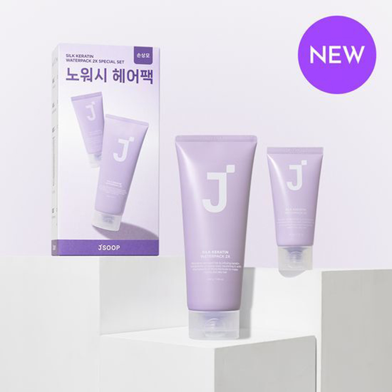 韩国委托代买JSOOP婕伊树蚕丝角蛋白泡沫护发素免洗发膜200g+50g