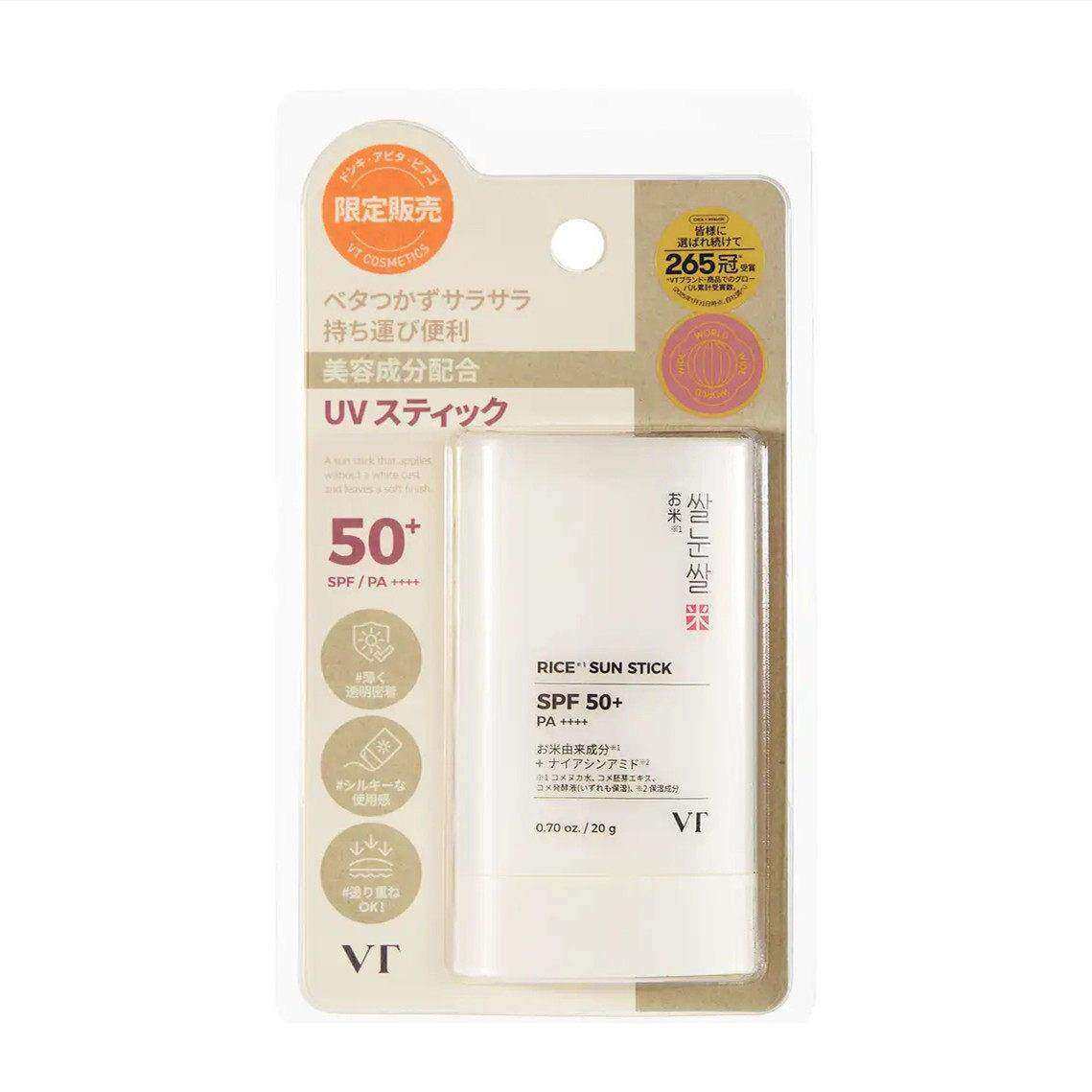 日本委托代买VT大米防晒棒含烟酰胺轻盈贴合不粘腻 SPF50+PA++++