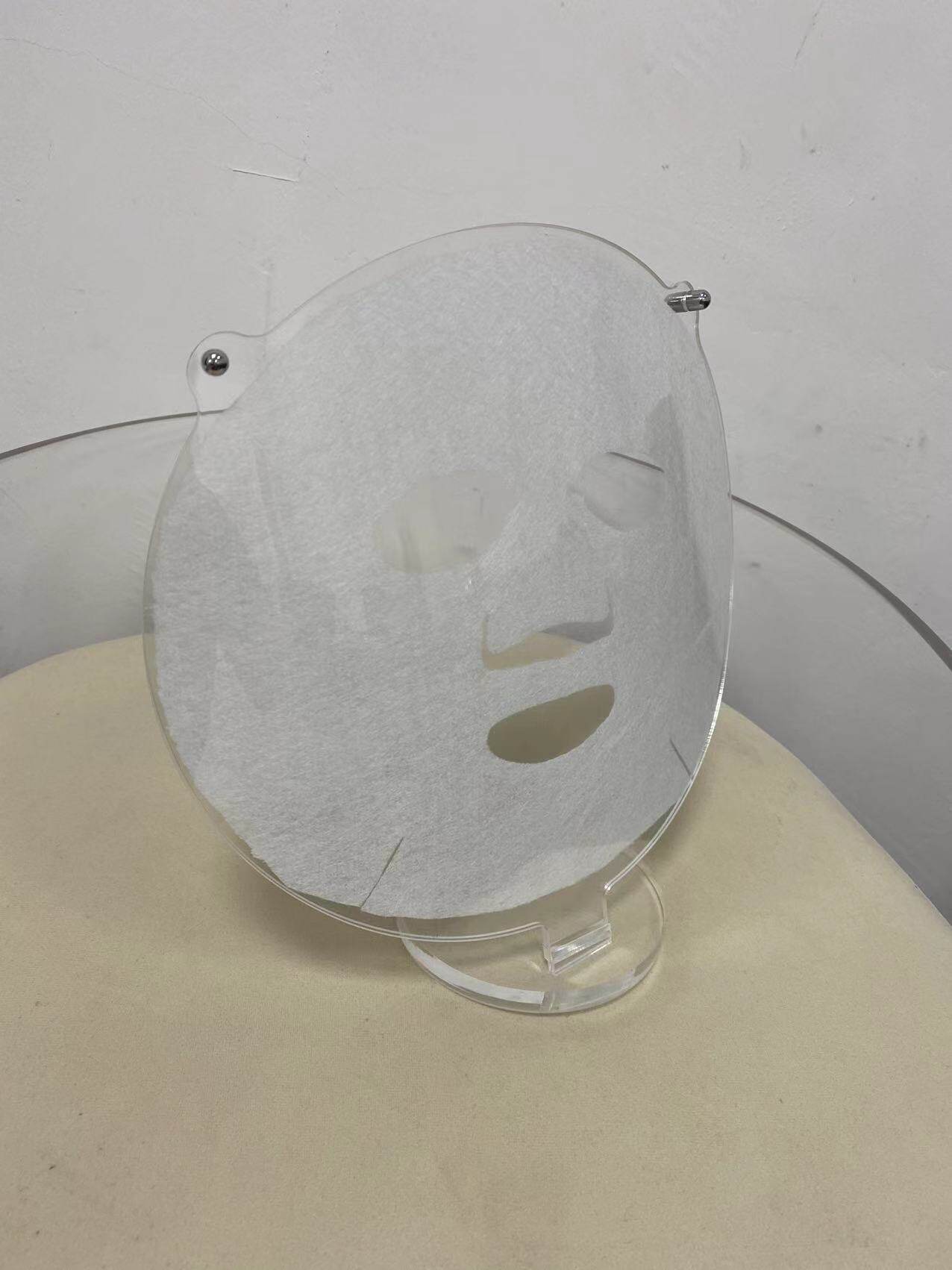 可拆装面膜展示架陈列架亚克力弧形透明架蚕丝纸湿无纺布摆放架子