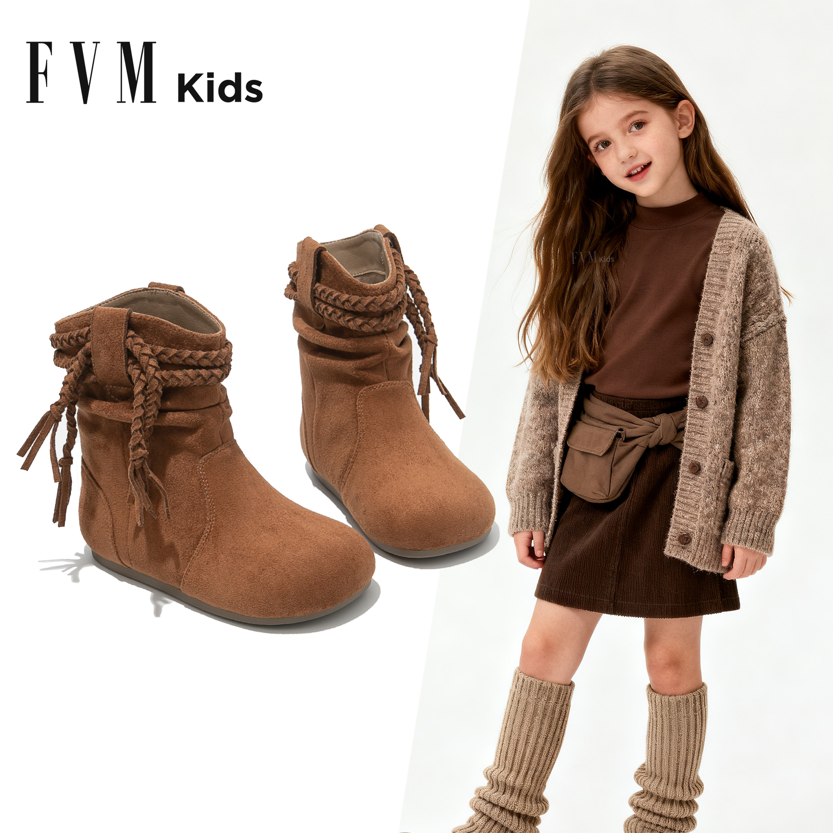 【软弹鞋底】【防滑耐穿】堆堆靴