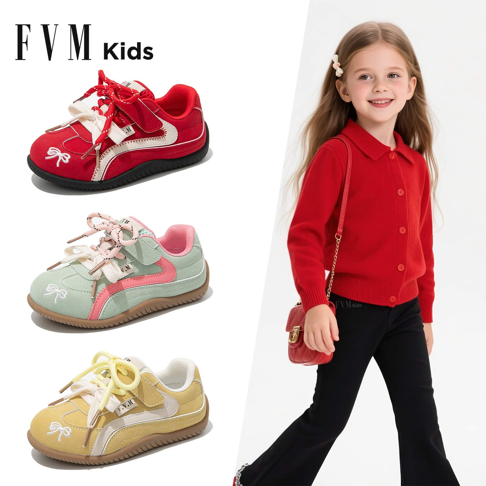 女童德训板鞋2025春秋新款