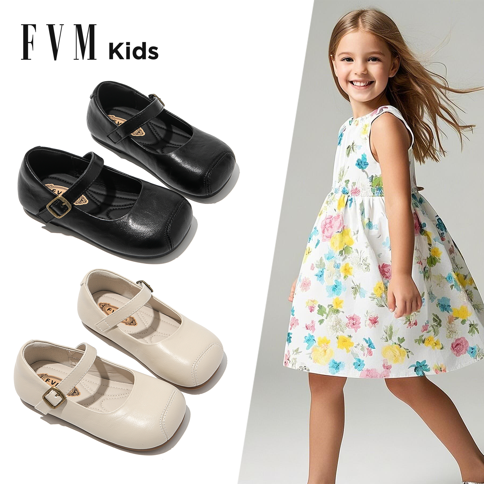 FVM女童小皮鞋儿童公主鞋子2025春秋新款春夏小香风洋气宝宝单鞋,童鞋/婴儿鞋/亲子鞋,皮鞋,淘宝优惠券,粉丝福利购,淘宝优惠卷