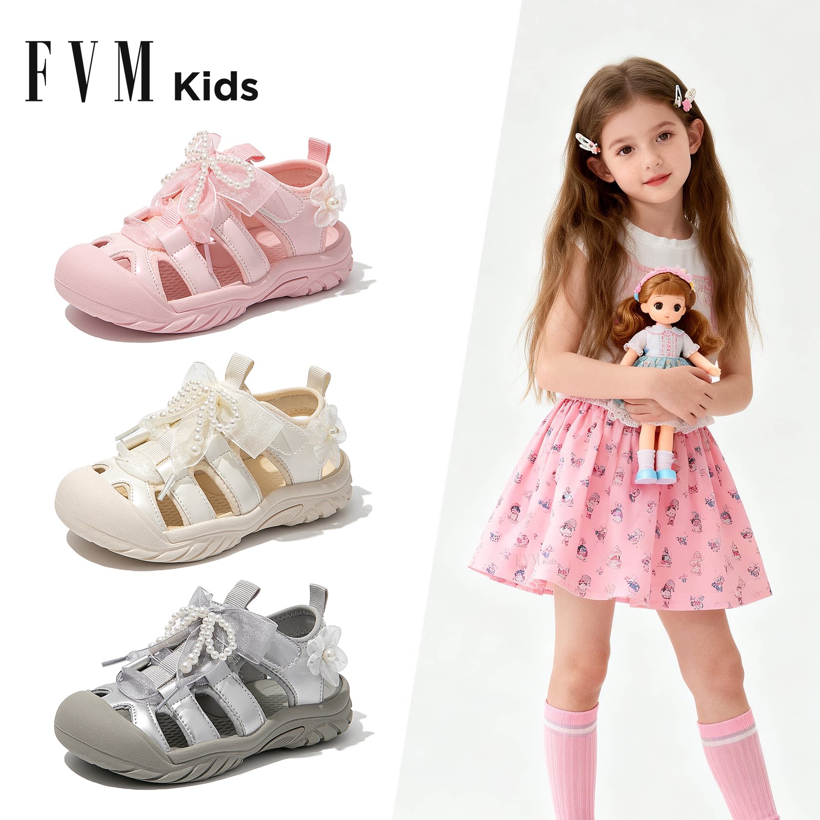 女童公主运动溯溪凉鞋儿童鞋子2026新款夏季夏款包头女宝宝可下水