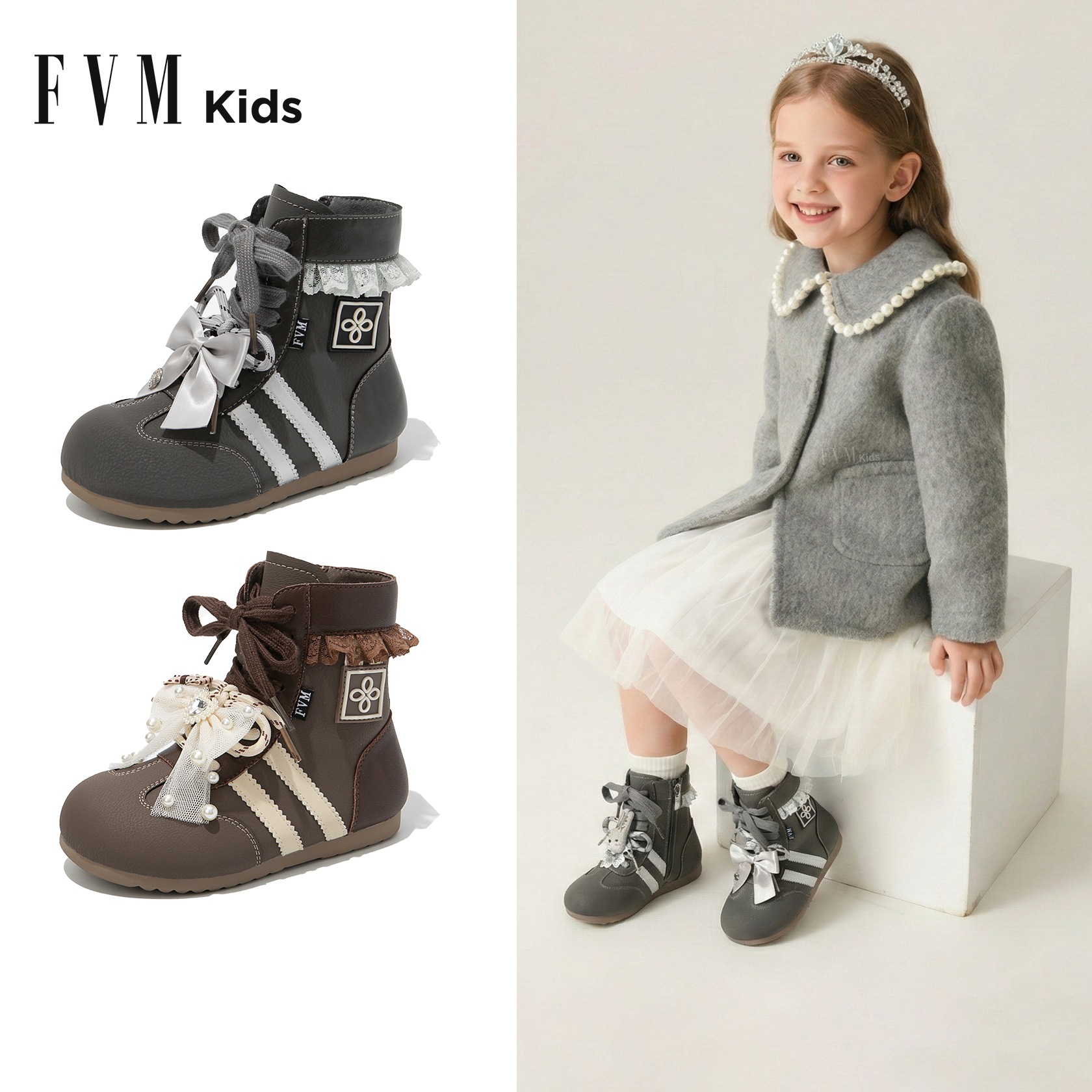 女童马丁靴【德训加绒】