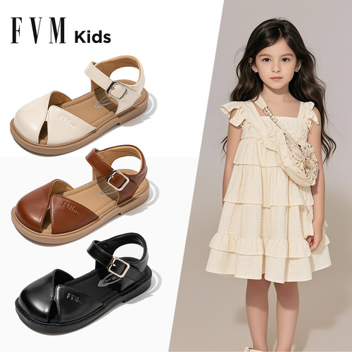 FVM女童鞋子儿童凉鞋夏款