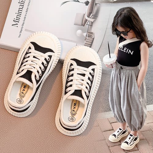 儿童百搭帆布鞋好穿不磨脚夏款