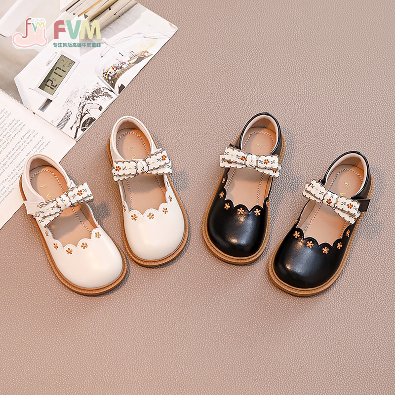 女童公主小皮鞋新款防滑不磨脚