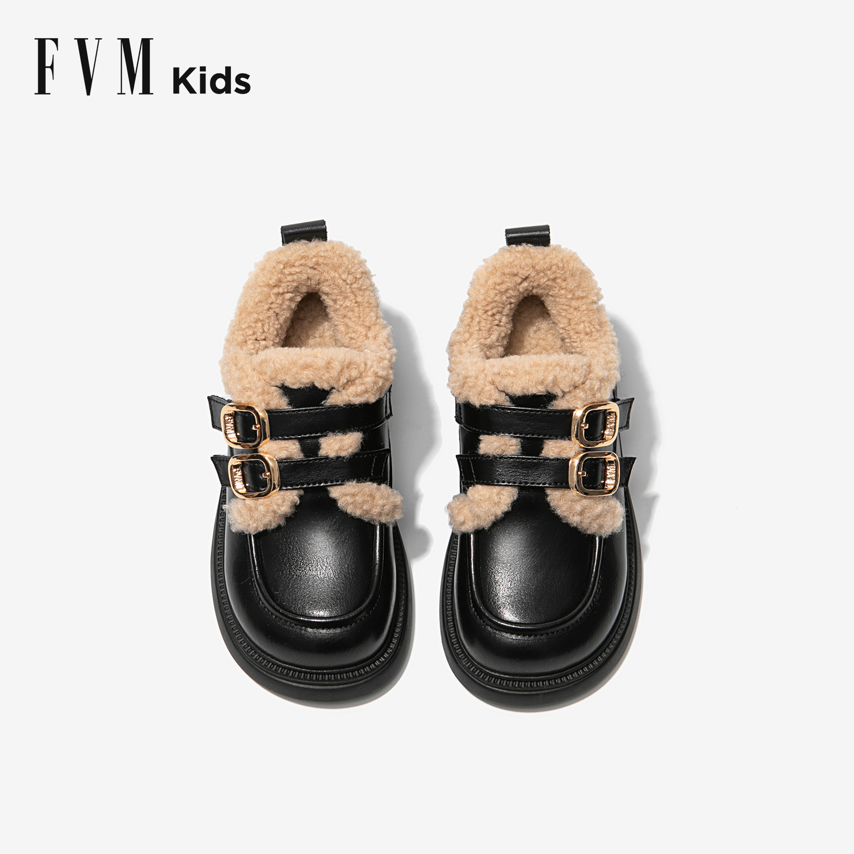 FVM女童鞋子儿童公主小皮鞋