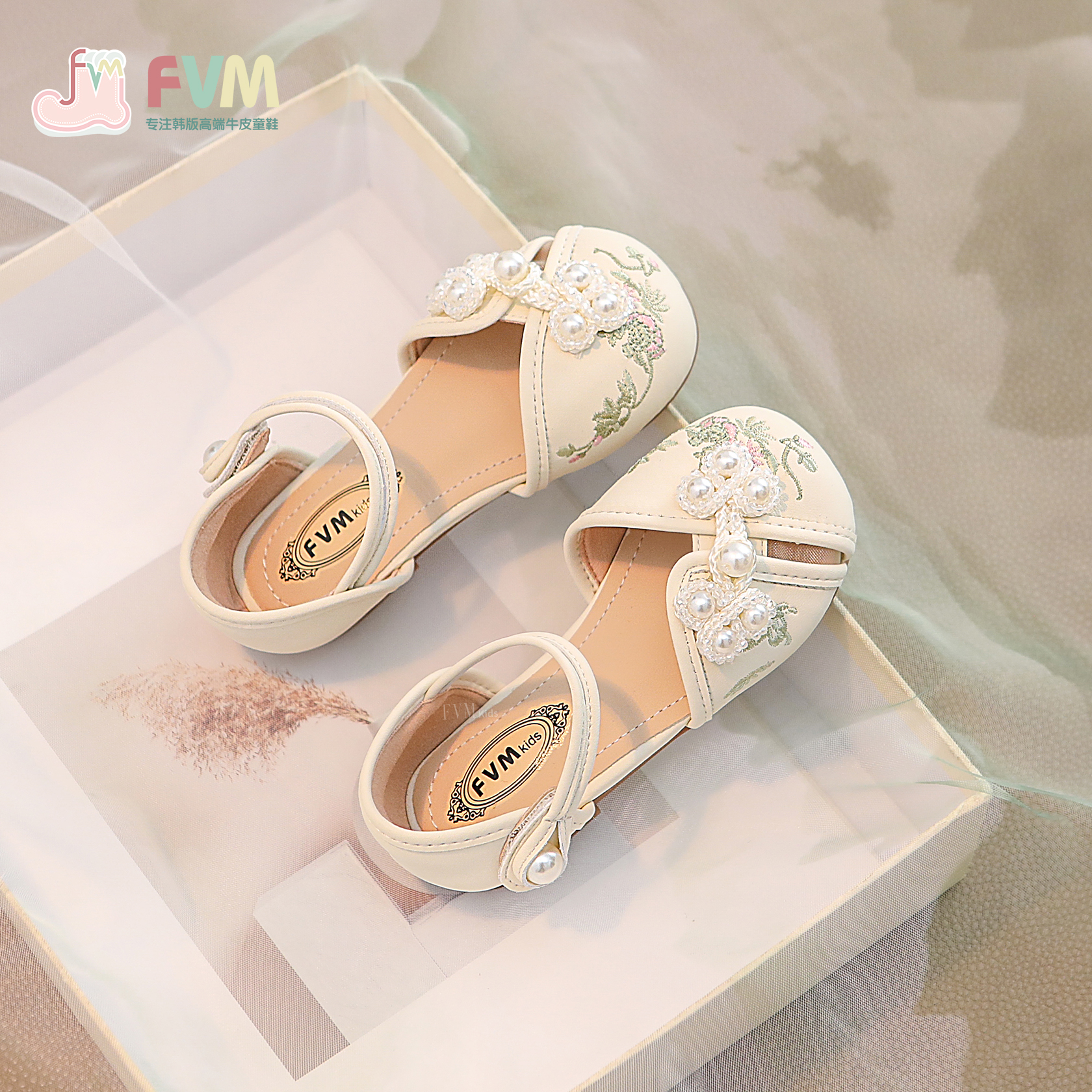 女童漢服涼鞋包頭夏款古裝布鞋