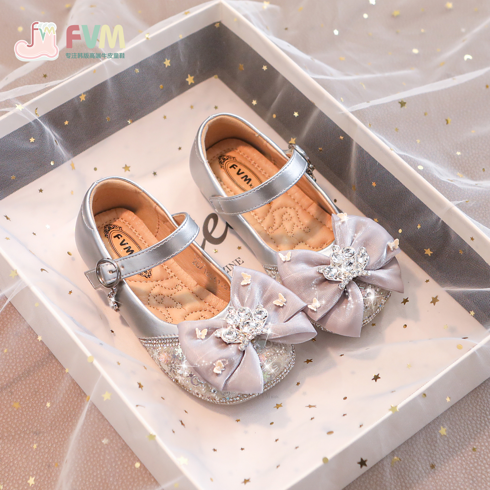 春季公主洋气新款小皮鞋