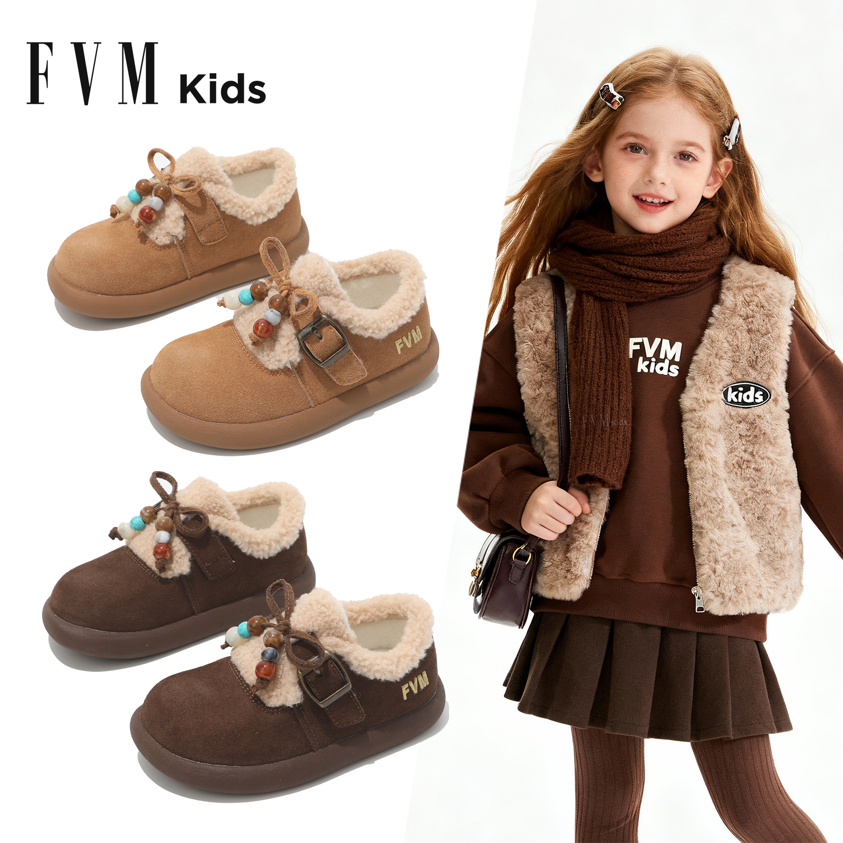 冬季加绒雪地靴保暖舒适