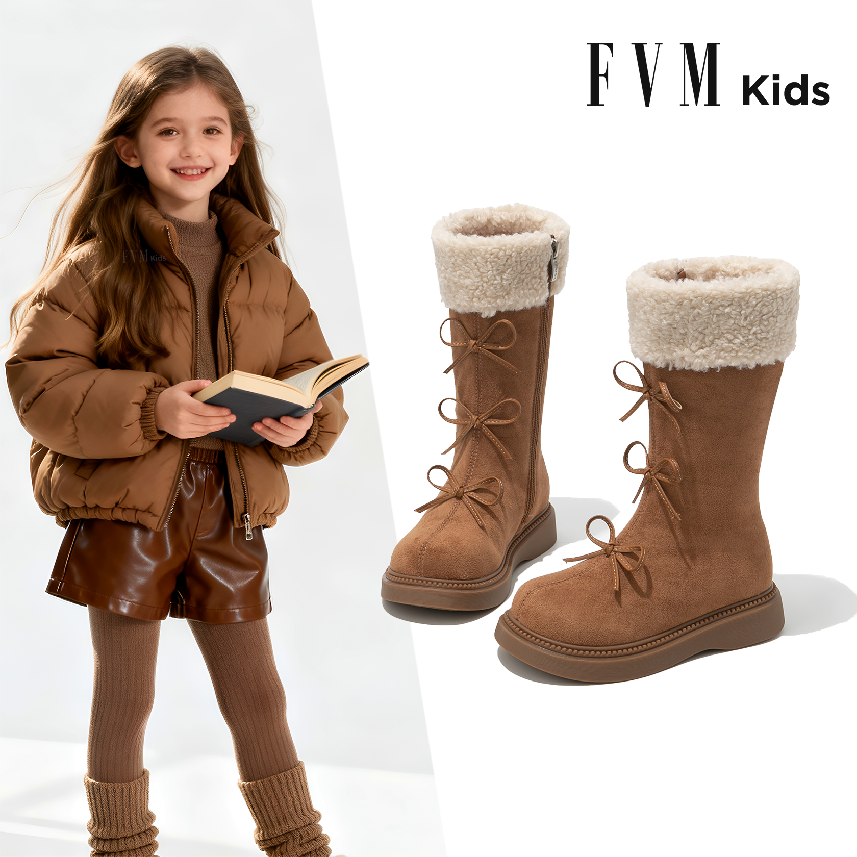 女童鞋儿童加绒长靴【洋气时髦】