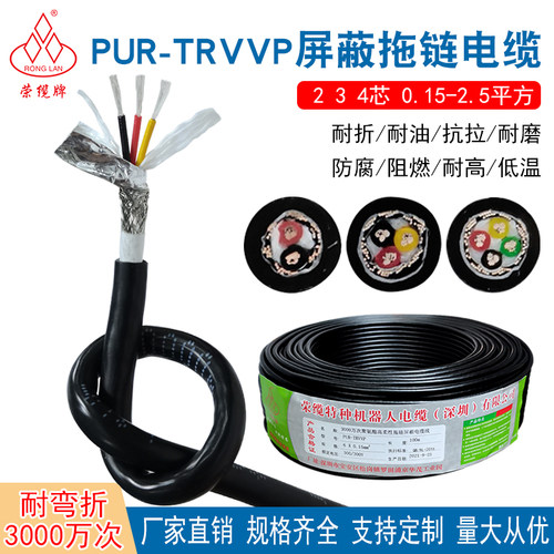 聚氨酯PUR屏蔽线TRVVP41416芯