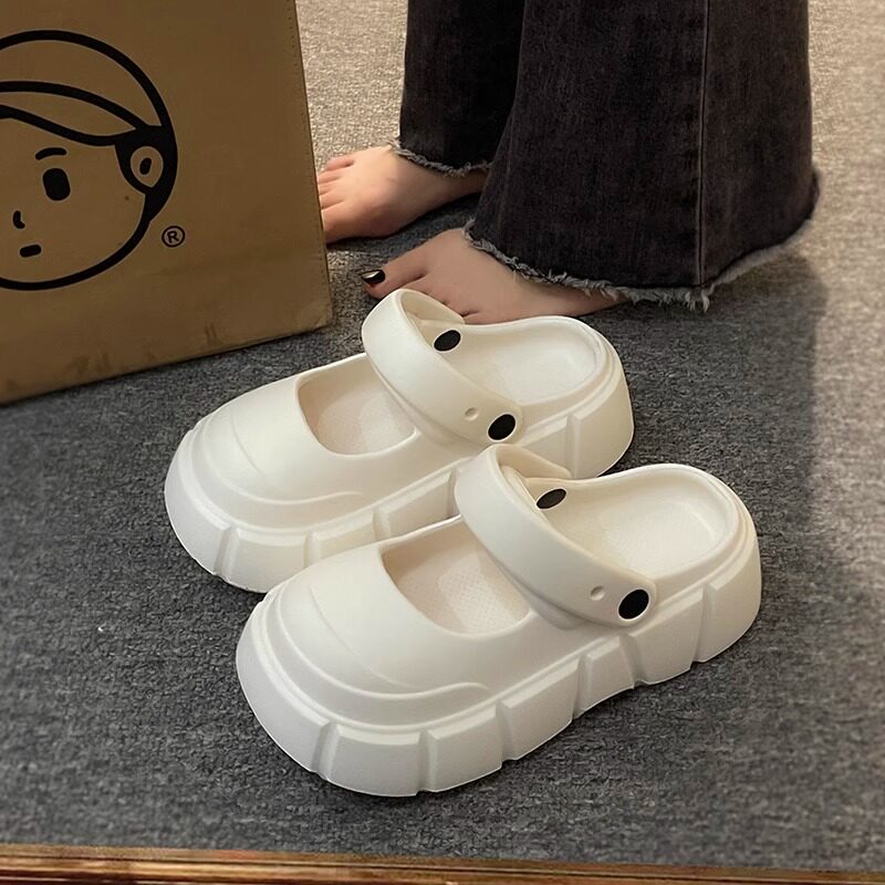 玛丽珍洞洞鞋女款半拖凉鞋拖鞋女