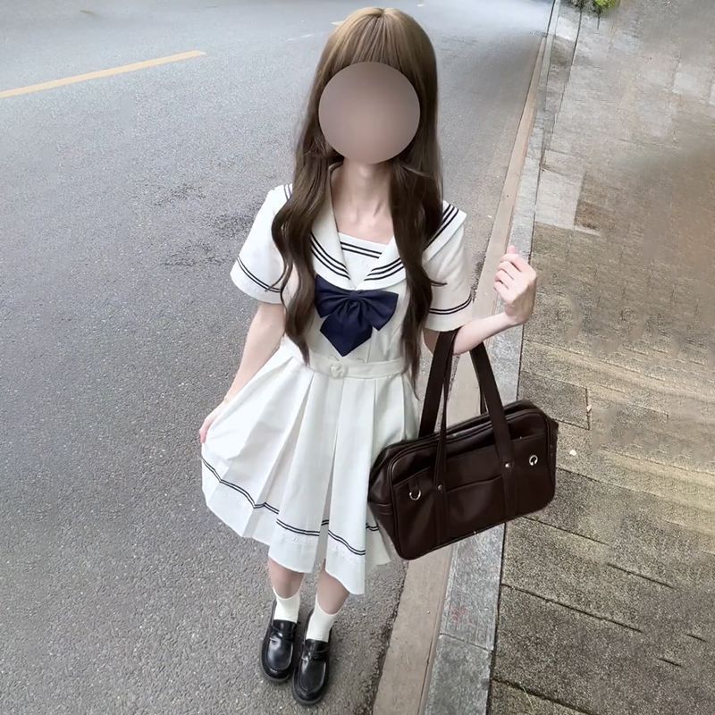 韩系减龄学院风海军领连