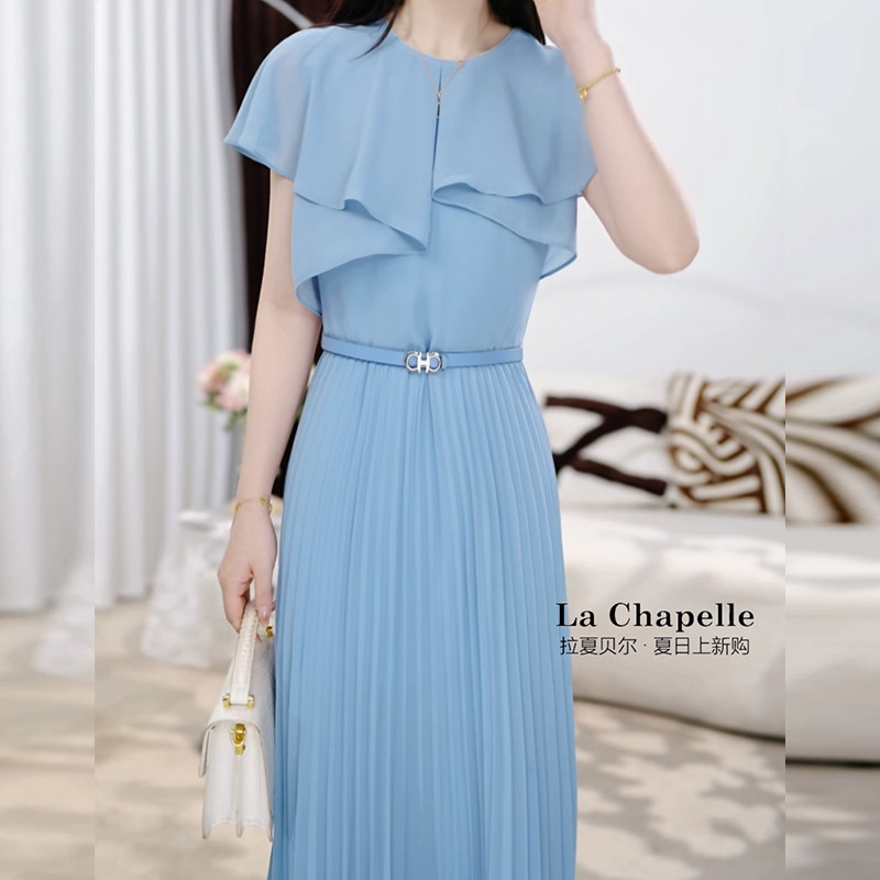 高档冰丽丝时尚气质优雅轻奢礼服裙2025夏季新款修身减龄连衣裙女