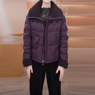 免洗白鸭绒短款羽绒服女2025冬季新款时尚洋气中青年妈妈保暖外套