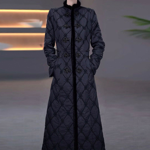 精致优雅大衣搭连衣裙女2025年冬季修身显瘦减龄遮肚中长款两件套