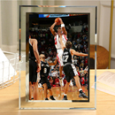麦迪水晶相框 含6寸照片可定制 NBA四大分位球星周边玻璃摆台画框