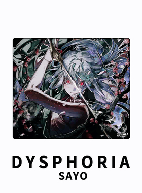 知郁DYSPHORIA SAYO小夜1.5mm涂层速度玻璃鼠标垫APEX洲OW瓦长TTK