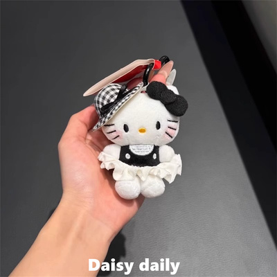 赫本风猫咪包包挂件可爱毛绒公仔女生创意高级感书包配饰送闺蜜