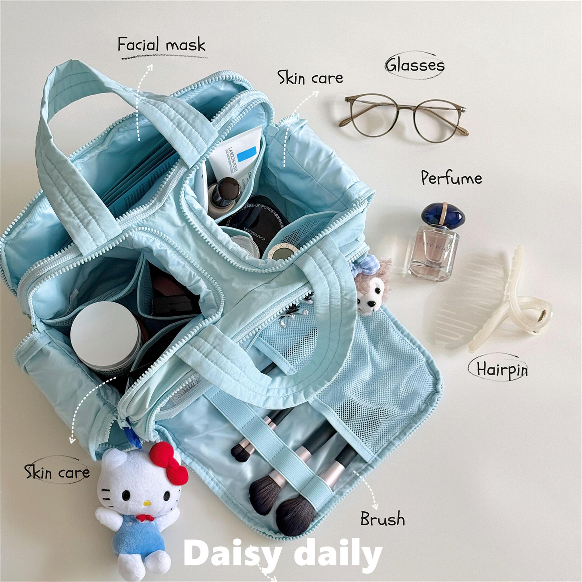 化妆包大容量2025新款便携多层分区收纳包外出旅行洗漱包单肩包女