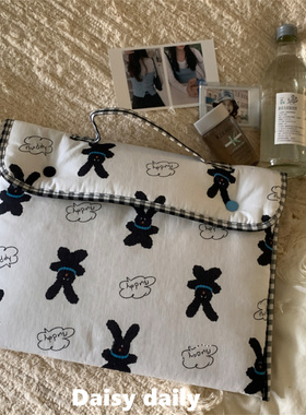 出口韩国~ins小众博主平板电脑包！可爱兔子13/14寸笔记本收纳包