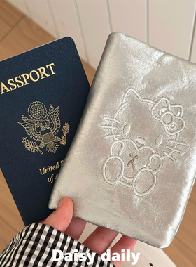 刺绣猫咪护照收纳包旅行证件包随身钱包卡包新款可爱旅游护照夹
