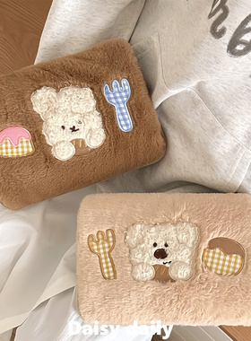 可爱卡通热水袋暖宝宝充电款防爆2025新款女生被窝专用暖水袋毛绒