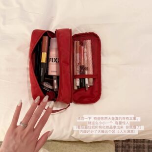 比99%的化妆包都好用!无印同款化妆包2026新款大容量分区收纳包