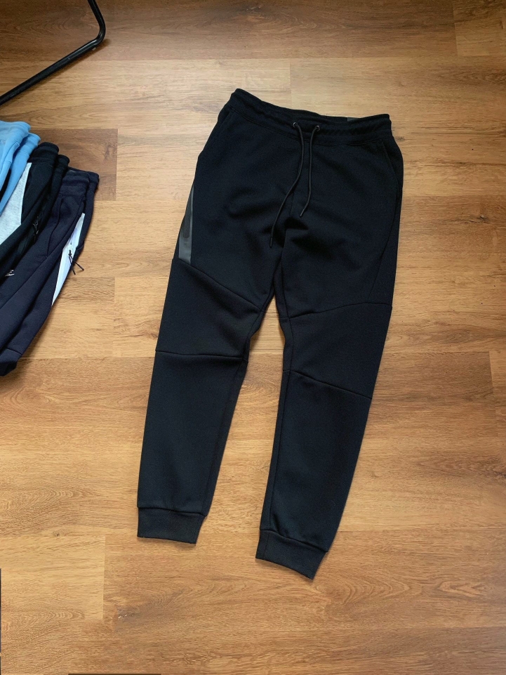 thumbnail for Cross-border spring and autumn men's new wear-resistant laminated zipper air layer cotton sweatpants leggings casual pants