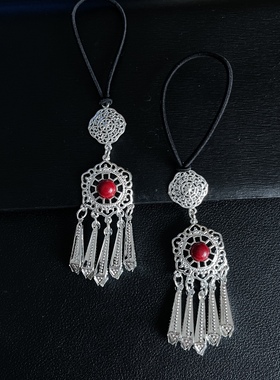 2022新款镀银流苏发挂女发编胸挂多用款蒙古袍配饰婚礼演出搭配礼