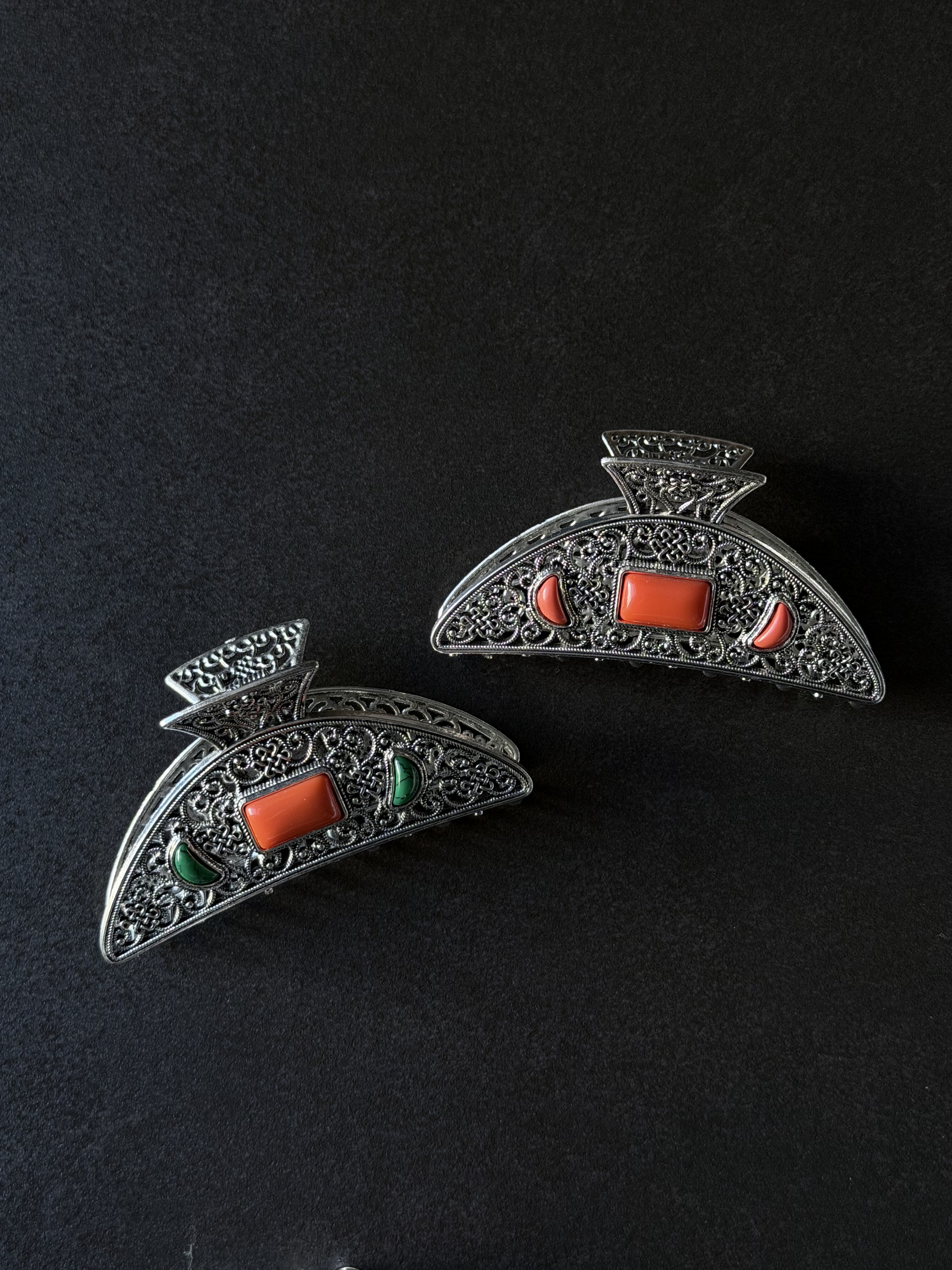 新款蒙古元素民族风发饰抓夹鲨鱼夹仿松石合金抓夹蒙古写真发夹,饰品/流行首饰/时尚饰品新,民族风发饰,淘宝优惠券,粉丝福利购,淘宝优惠卷