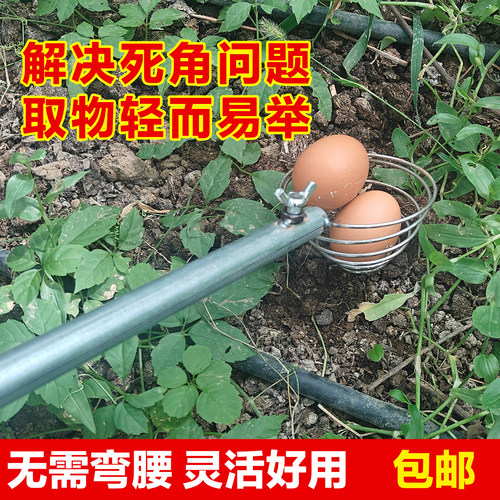 地里捡花生神器不弯腰加厚不锈钢家用多功能户外捡拾鸡蛋贝壳工具