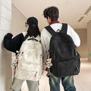 减负护脊初中生书包男学生轻便大容量背包2025新款 高中女孩双肩包