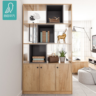 入门玄关隔断柜屏风隔断客厅2024新款定制门口家用鞋柜一体双面柜