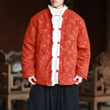 冬2025灯芯绒新中式唐装棉衣加厚汉服棉袄外套A228-P140，男装棉衣，钱塘7008(原4008)