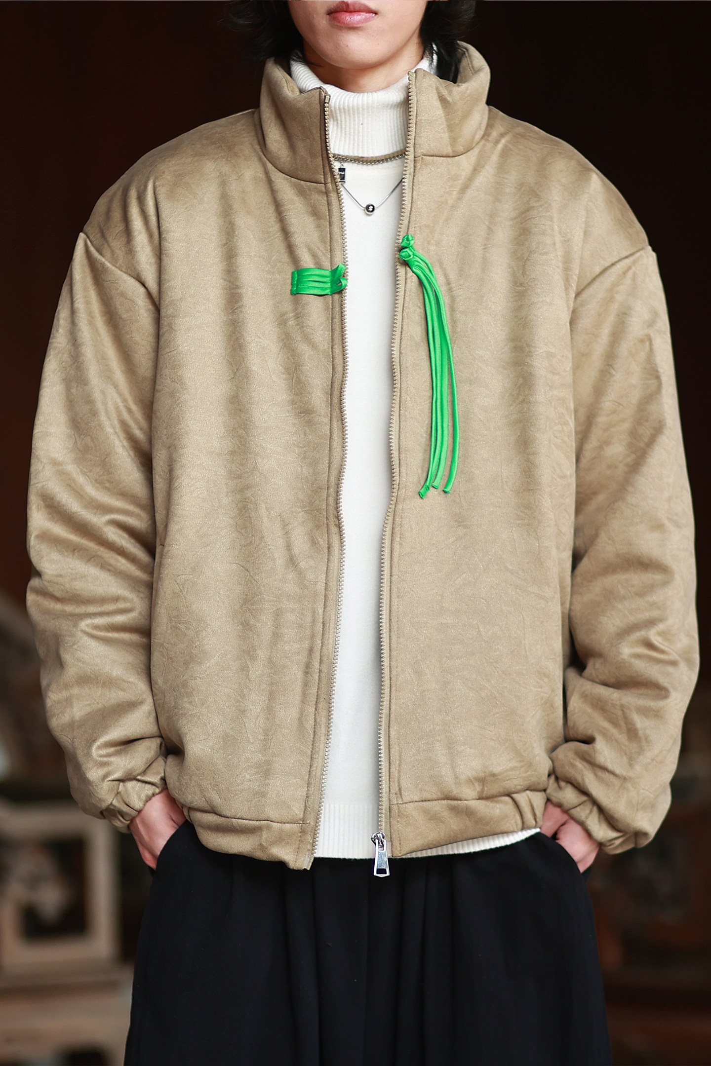 特价新潮冬款2025麂皮绒压花唐装棉衣棉袄外套A229-P100,男装棉衣,钱塘7008(原4008)