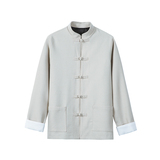 2025秋仿麻竹节抗皱新中式婚礼唐装汉服夹克A651-P105，男装夹克，钱塘7008(原4008)