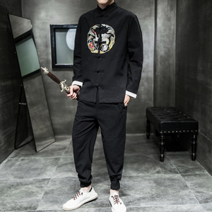 2026春 新大码风 棉麻盘扣 汉服套装A780*p100图片