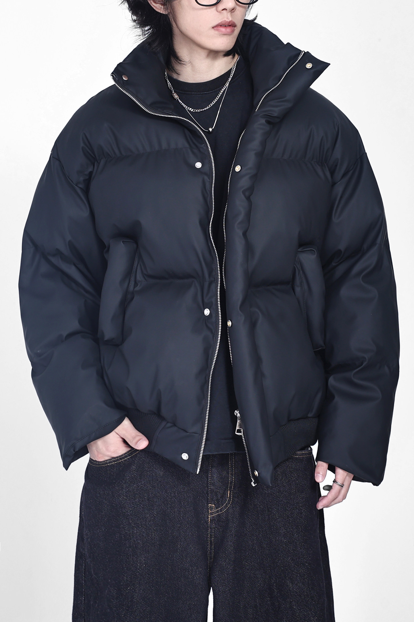 跑量2025PU皮立领棉服男保暖情侣棉服潮牌美式皮衣棉衣A525*P88,男装皮衣,钱塘7008(原4008)