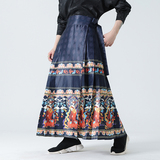 2026春款马面裙男女同款汉服新中式风马面裙A125*P88，男装民族服装，钱塘7008(原4008)