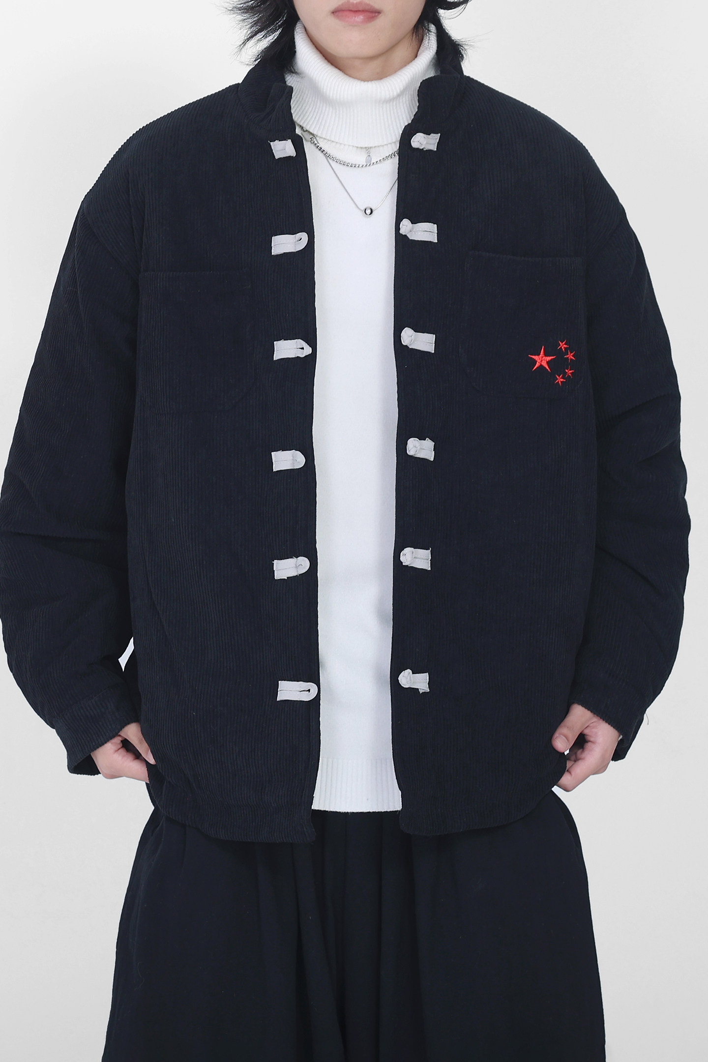 现货！冬2025灯芯绒加厚盘扣棉衣棉服外套A7103*P100,男装棉衣,钱塘7008(原4008)