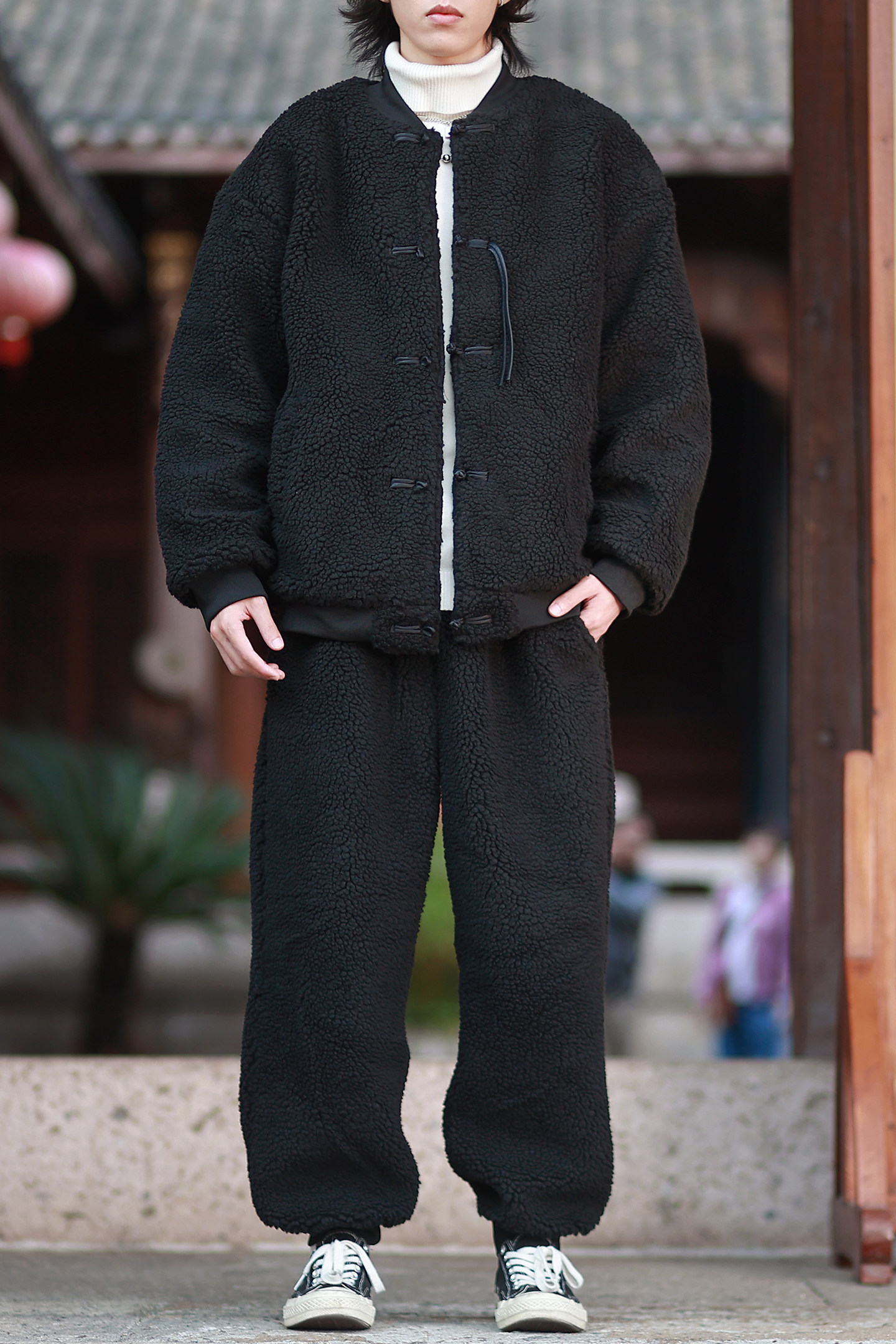 A338-P100特价2025羊羔毛套装唐装棉衣加厚汉服棉袄外套套装,男装棉衣,钱塘7008(原4008)