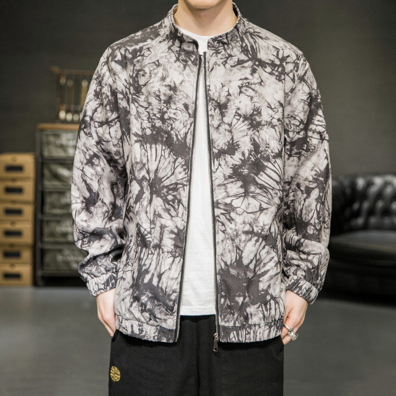 A2027特价有货2026春风立领数码印花夹克外套p50，男装夹克，钱塘7008(原4008)