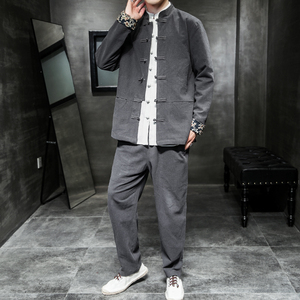 A795风2021 年兽印花 民族汉服套装图片